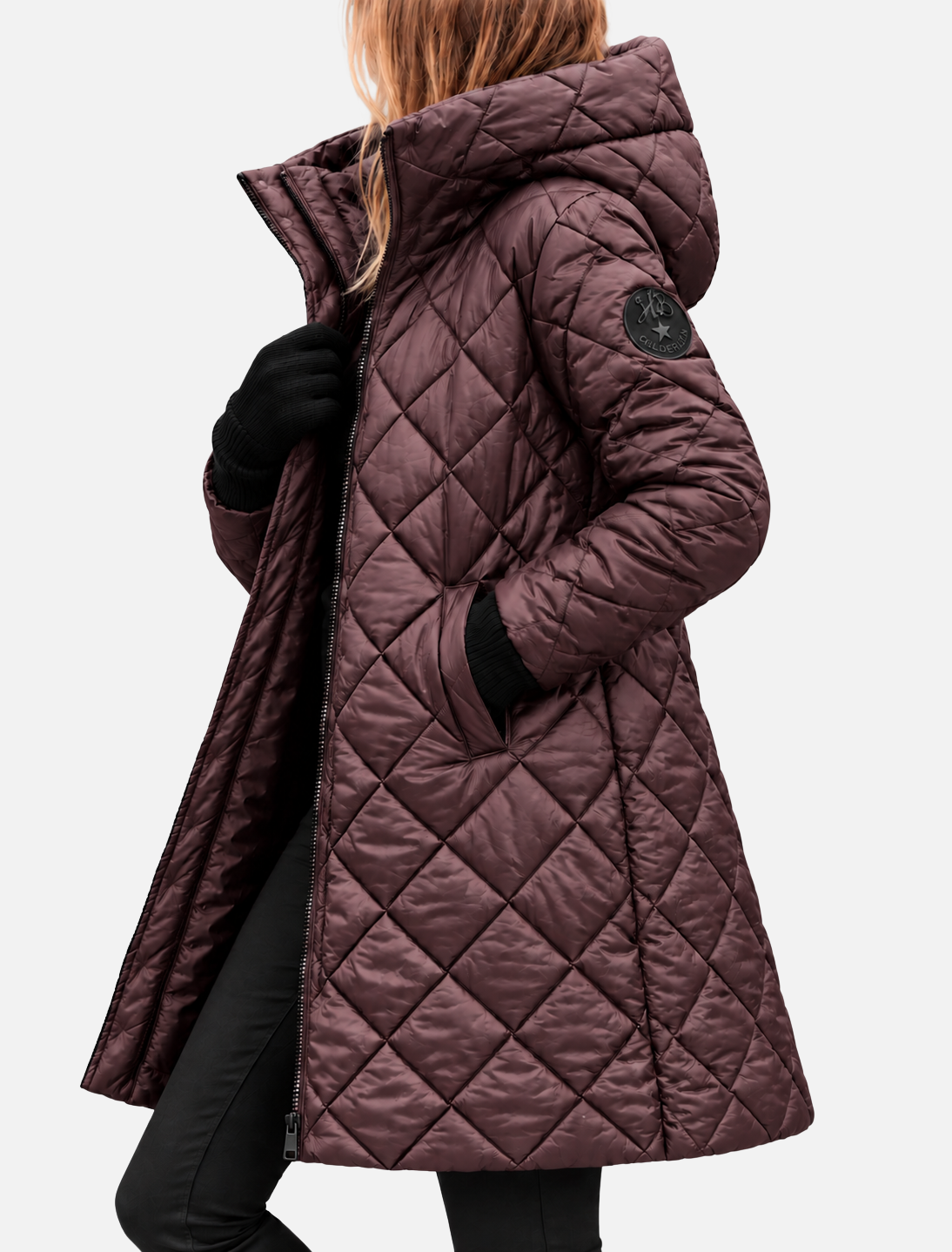 Clara Women's Diamond Quilted Long Winter Coat