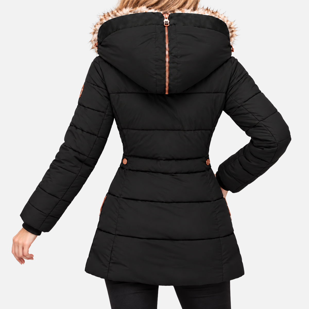 Belén Women's Fur-Lined Hooded Winter Jacket
