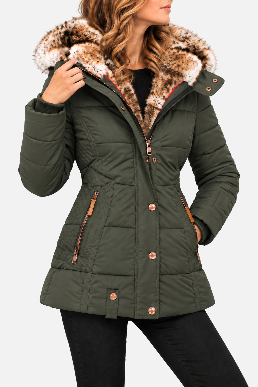 Belén Women's Fur-Lined Hooded Winter Jacket